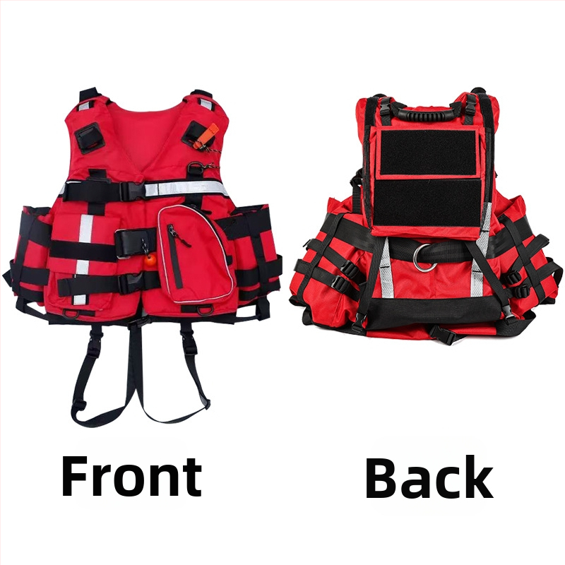 Záchranná vesta s vysokou plávavosťou, určená pre rafting a použitie na člne