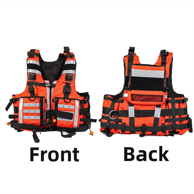 Záchranná vesta s vysokou plávavosťou, určená pre rafting a použitie na člne