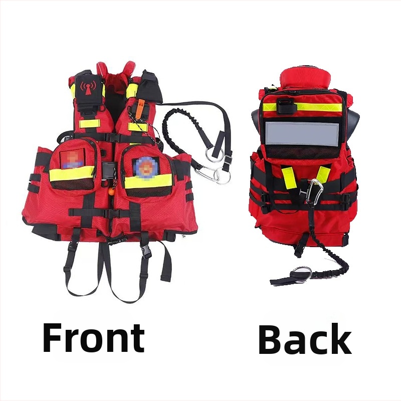 Záchranná vesta s vysokou plávavosťou, určená pre rafting a použitie na člne
