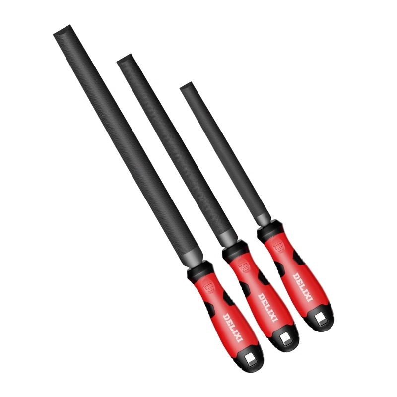 Delixi Set pilă rotundă pentru metal și lemn – unelte de șlefuire din oțel de înalt carbon
