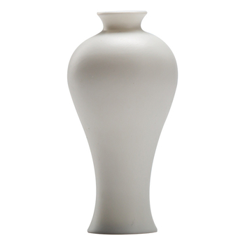 Vază Guanyin din porțelan alb, decor ceramic pentru hidroponie și aranjamente cu flori uscate, ornament de masă pentru living