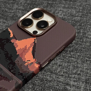Θήκη με υφή Kevlar για iPhone 16 Pro Max με μεταλλική προστασία φακών