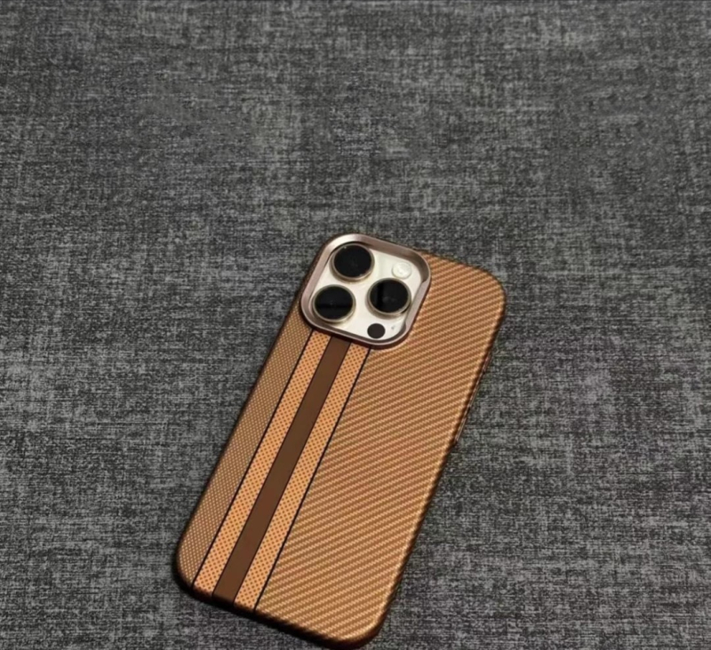 Θήκη με υφή Kevlar για iPhone 16 Pro Max με μεταλλική προστασία φακών