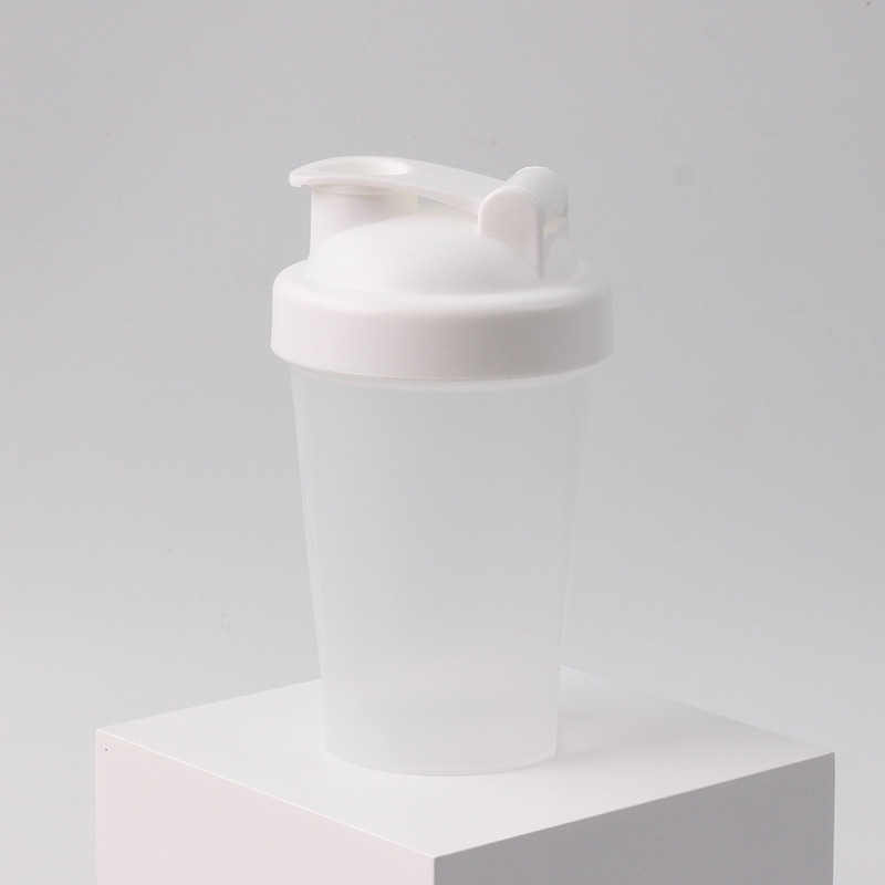 Pahar de shaker din plastic 400 ml pentru pudră de proteine și milkshake, pentru sport