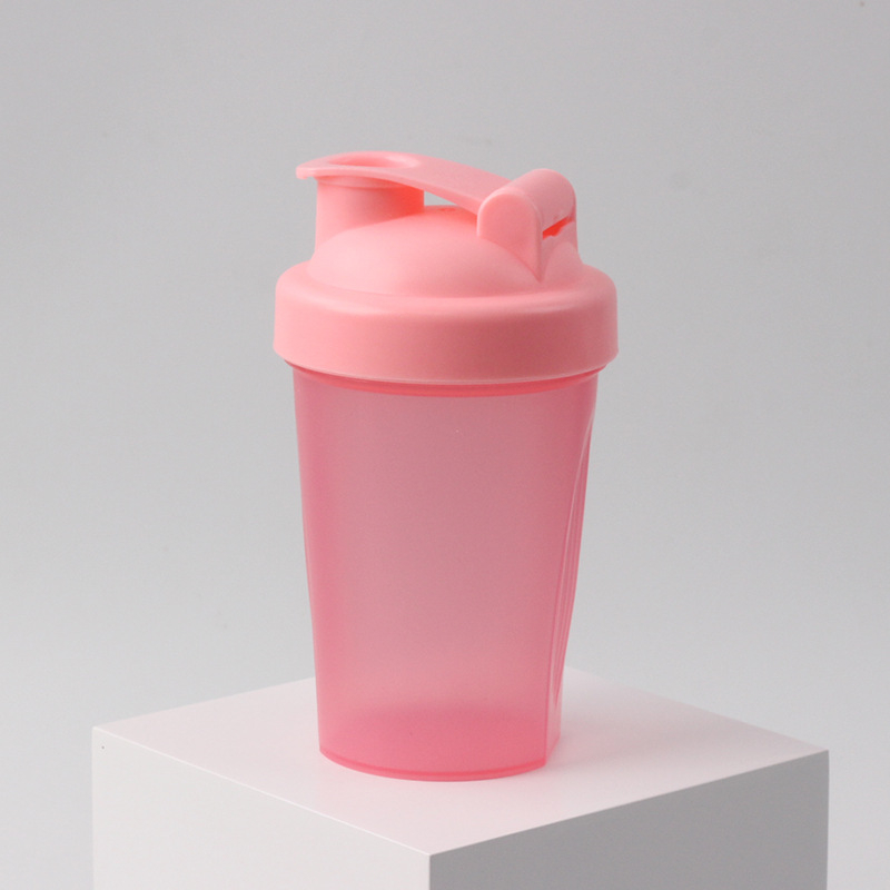 Pahar de shaker din plastic 400 ml pentru pudră de proteine și milkshake, pentru sport