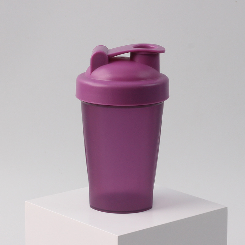 Pahar de shaker din plastic 400 ml pentru pudră de proteine și milkshake, pentru sport