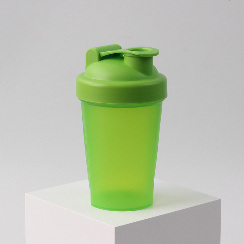 Pahar de shaker din plastic 400 ml pentru pudră de proteine și milkshake, pentru sport