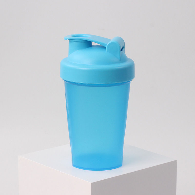 Pahar de shaker din plastic 400 ml pentru pudră de proteine și milkshake, pentru sport