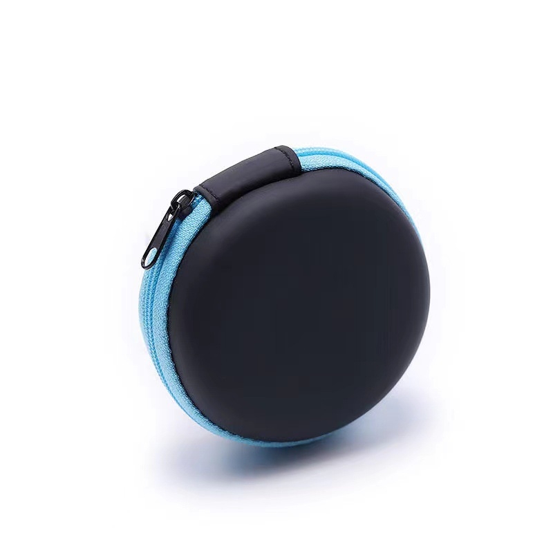 EVA anyagú Bluetooth fülhallgató tok, kábelrendező, ütésálló, többfunkciós tárolótáska