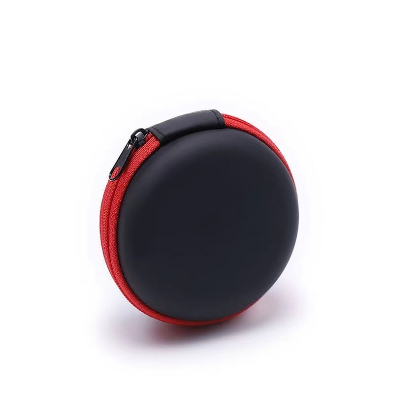 EVA anyagú Bluetooth fülhallgató tok, kábelrendező, ütésálló, többfunkciós tárolótáska