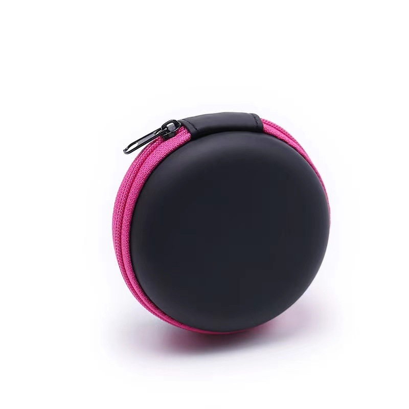 EVA anyagú Bluetooth fülhallgató tok, kábelrendező, ütésálló, többfunkciós tárolótáska