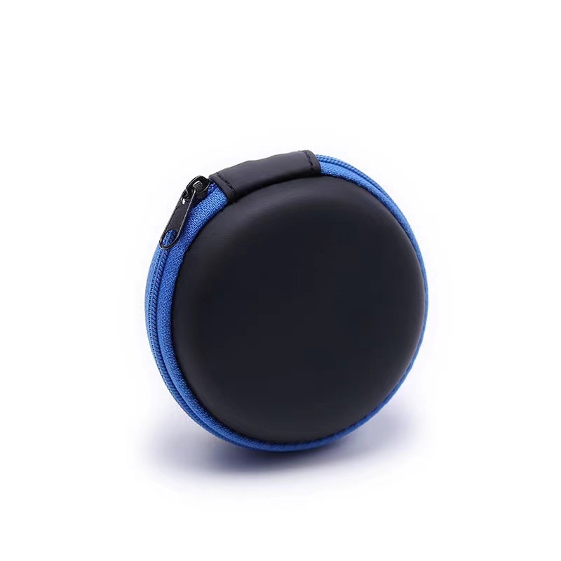 EVA anyagú Bluetooth fülhallgató tok, kábelrendező, ütésálló, többfunkciós tárolótáska