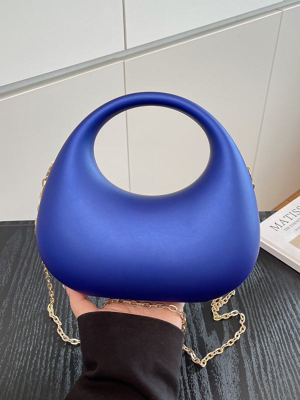 Ženska torbica s lancem, dumpling-stil, mala, akril, ljeto 2025, casual crossbody