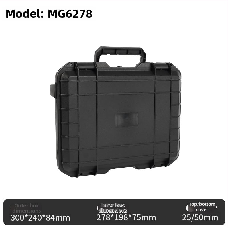 Cutie din plastic pentru unelte și echipament fotografic, husă protectoare, cutie impermeabilă, depozitare anti-praf, capacitate mare