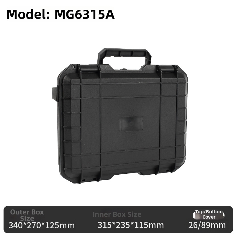 Cutie din plastic pentru unelte și echipament fotografic, husă protectoare, cutie impermeabilă, depozitare anti-praf, capacitate mare