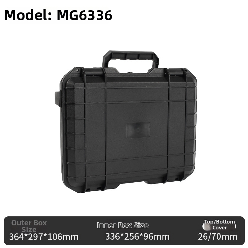 Cutie din plastic pentru unelte și echipament fotografic, husă protectoare, cutie impermeabilă, depozitare anti-praf, capacitate mare