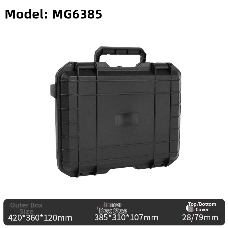 Cutie din plastic pentru unelte și echipament fotografic, husă protectoare, cutie impermeabilă, depozitare anti-praf, capacitate mare