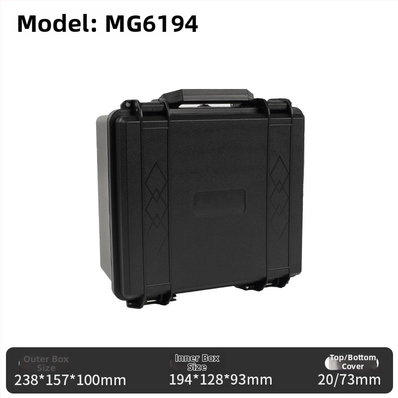 Cutie din plastic pentru unelte și echipament fotografic, husă protectoare, cutie impermeabilă, depozitare anti-praf, capacitate mare