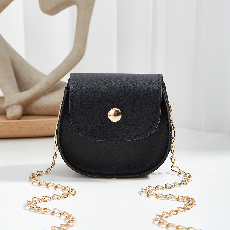 Mini ženska crossbody torbica s polukružnim oblikom i lancem – 2024 nova moda