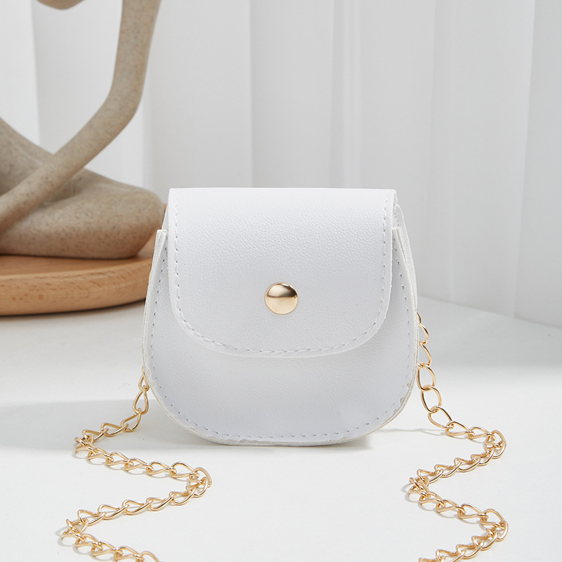 Mini ženska crossbody torbica s polukružnim oblikom i lancem – 2024 nova moda