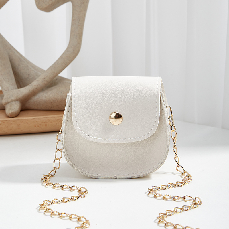 Mini ženska crossbody torbica s polukružnim oblikom i lancem – 2024 nova moda