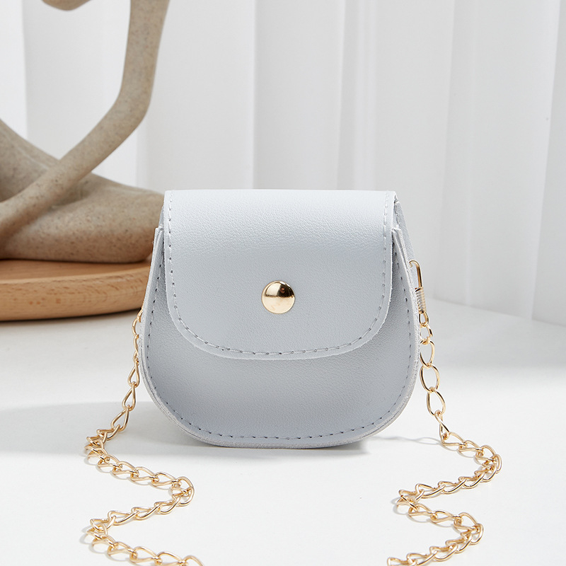 Mini ženska crossbody torbica s polukružnim oblikom i lancem – 2024 nova moda