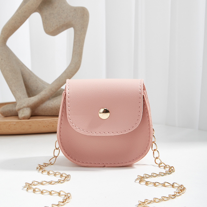 Mini ženska crossbody torbica s polukružnim oblikom i lancem – 2024 nova moda