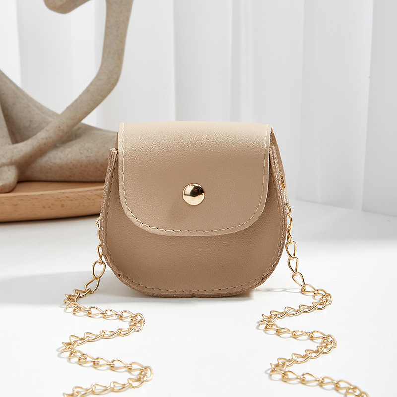 Mini ženska crossbody torbica s polukružnim oblikom i lancem – 2024 nova moda