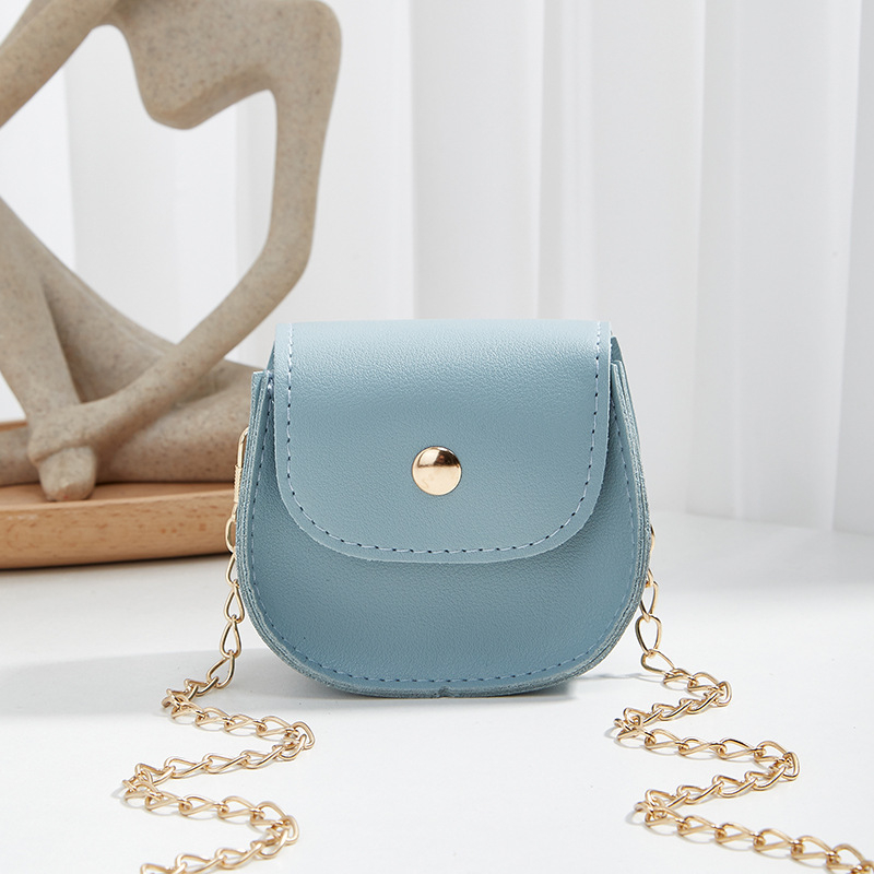 Mini ženska crossbody torbica s polukružnim oblikom i lancem – 2024 nova moda