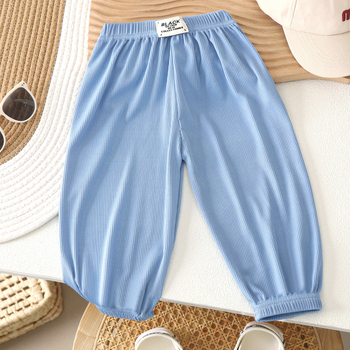 Dječje hlače protiv komaraca od ice silk, ljetne cropped hlače za dječake i djevojčice, 3–8 godina
