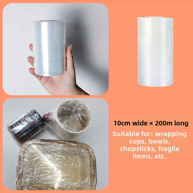 50 cm stretch fólia pre priemyselné a komerčné balenie, ochranná PE plastová fólia, malá rolka