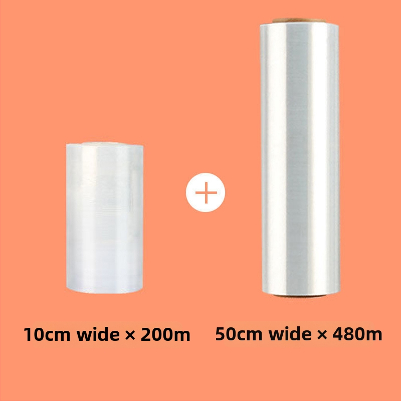 50 cm stretch fólia pre priemyselné a komerčné balenie, ochranná PE plastová fólia, malá rolka