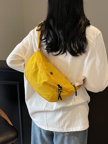 Japonský štýl, ultra ľahká nepremokavá nylonová crossbody taška pre mužov a ženy, ľahká a praktická na jazdu na bicykli