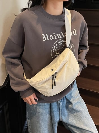 Japonský štýl, ultra ľahká nepremokavá nylonová crossbody taška pre mužov a ženy, ľahká a praktická na jazdu na bicykli