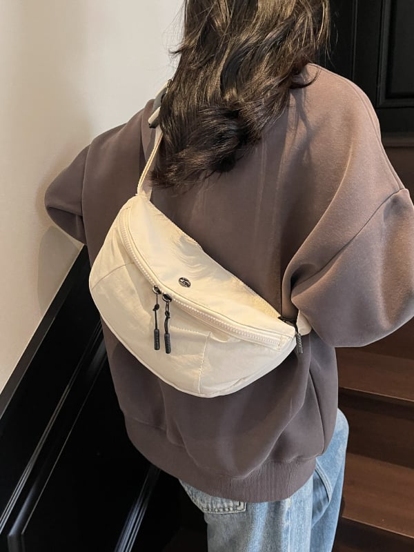 Japonský štýl, ultra ľahká nepremokavá nylonová crossbody taška pre mužov a ženy, ľahká a praktická na jazdu na bicykli