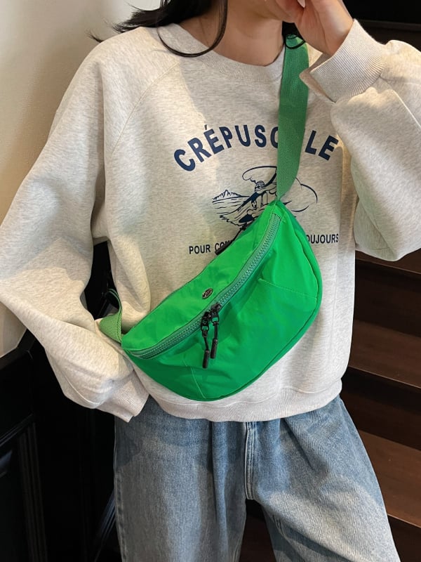 Japonský štýl, ultra ľahká nepremokavá nylonová crossbody taška pre mužov a ženy, ľahká a praktická na jazdu na bicykli