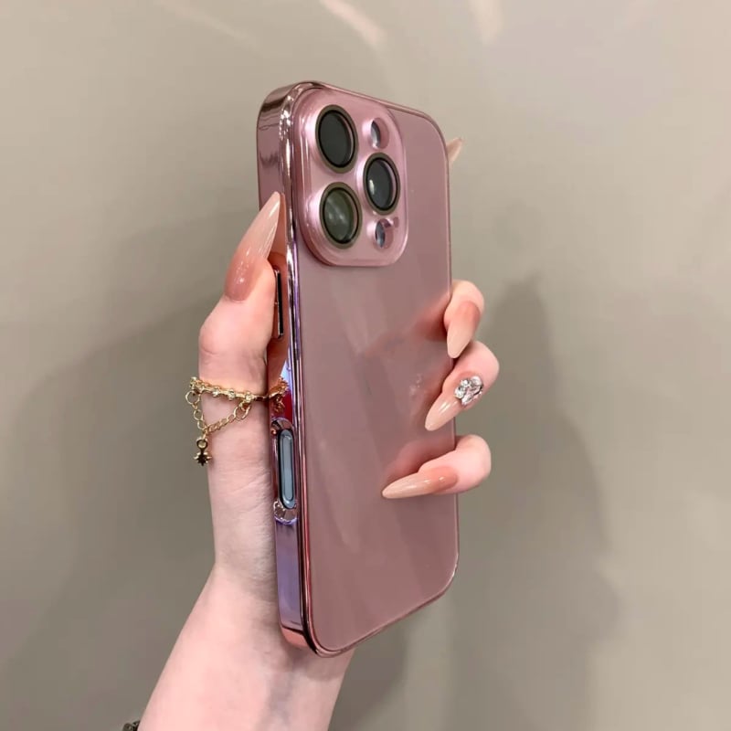Kućište od kaljenog stakla za iPhone 17 Pro Max, crno, minimalistički stil, puna zaštita kamere, otpornost na udarce, magnetsko pričvršćivanje