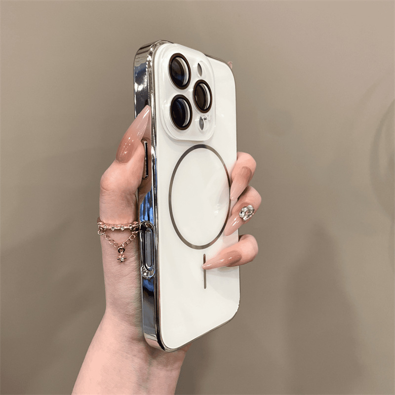 Kućište od kaljenog stakla za iPhone 17 Pro Max, crno, minimalistički stil, puna zaštita kamere, otpornost na udarce, magnetsko pričvršćivanje