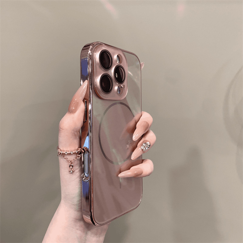 Kućište od kaljenog stakla za iPhone 17 Pro Max, crno, minimalistički stil, puna zaštita kamere, otpornost na udarce, magnetsko pričvršćivanje
