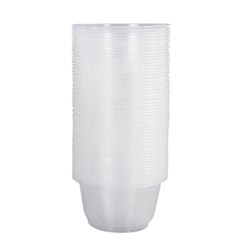 Boluri de plastic transparente, de unică folosință, cu grosime mare, tip 360, pachet 20 bucăți, pentru uz casnic și banchete în aer liber