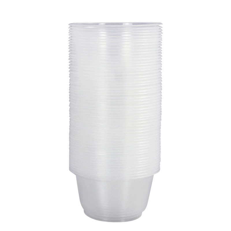 Boluri de plastic transparente, de unică folosință, cu grosime mare, tip 360, pachet 20 bucăți, pentru uz casnic și banchete în aer liber