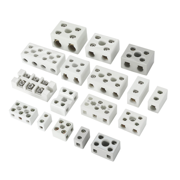 Bloc terminal ceramic, rezistent la temperatură înaltă, 2 intrări și 2 ieșiri, terminal porțelan, conector rezistent la căldură pentru cuptor electric