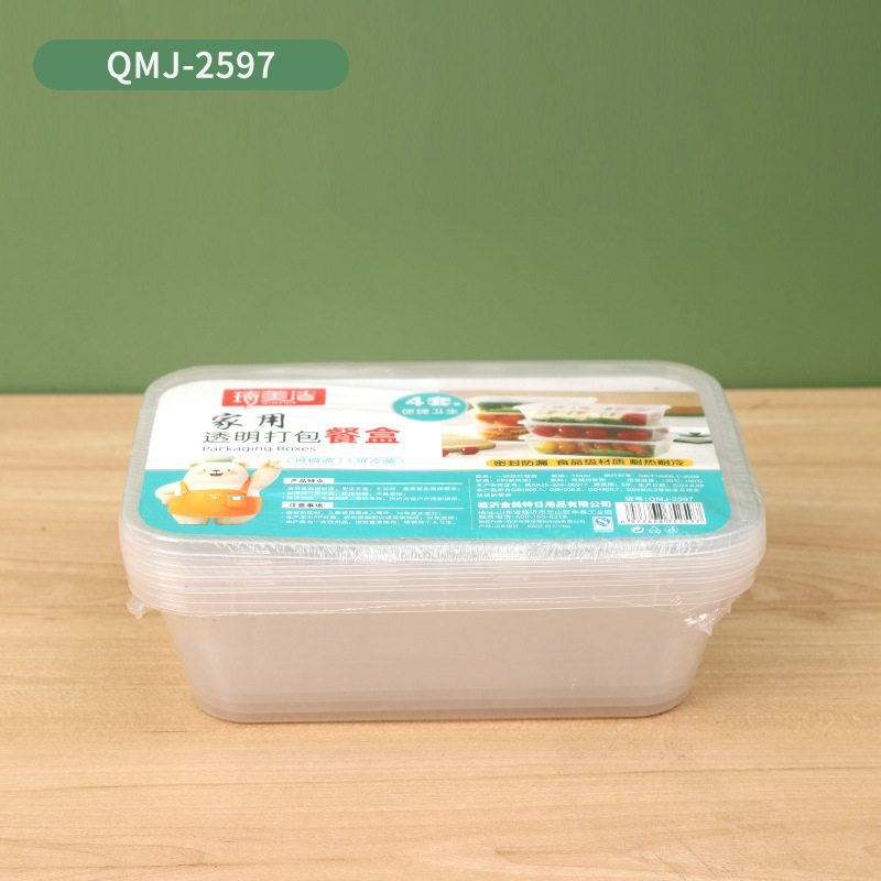 Recipient plastic de unică folosință pentru mâncare la pachet – bol rotund cu capac, transparent