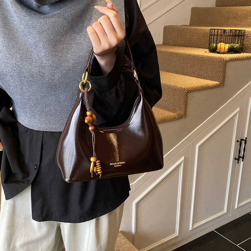 Retro sedlo torba preko ramena, PU koža, mini kvadratni oblik, gradski minimalistički stil