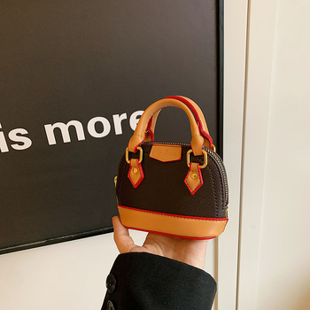 Mini torba s dizajnom školjke, moderna i visoke kvalitete, PU koža, s remenom za rameno ili crossbody, za svakodnevnu upotrebu