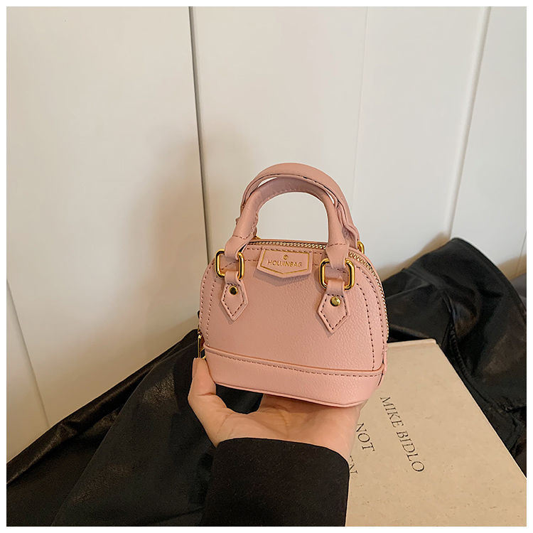 Mini torba s dizajnom školjke, moderna i visoke kvalitete, PU koža, s remenom za rameno ili crossbody, za svakodnevnu upotrebu