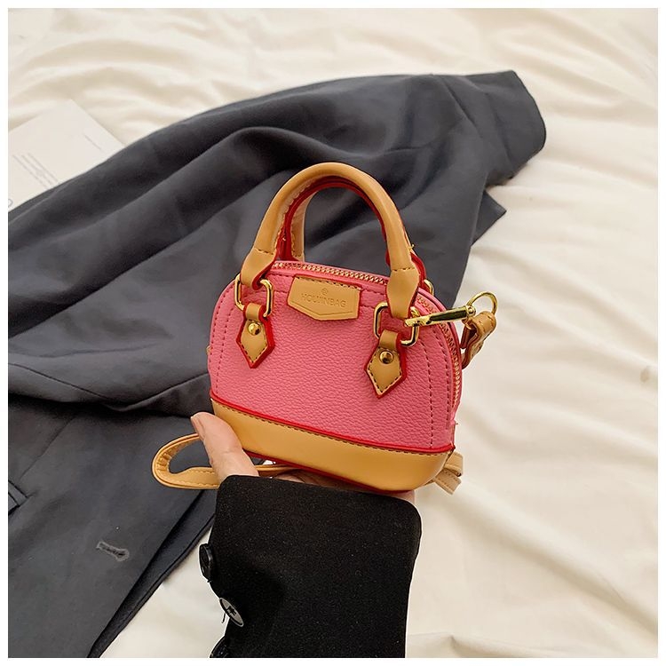 Mini torba s dizajnom školjke, moderna i visoke kvalitete, PU koža, s remenom za rameno ili crossbody, za svakodnevnu upotrebu