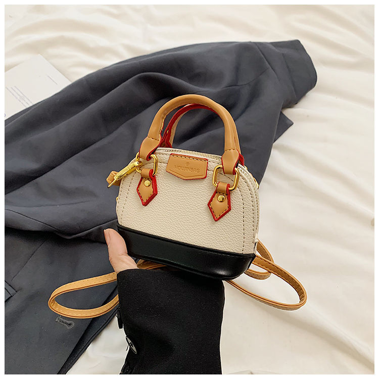 Mini torba s dizajnom školjke, moderna i visoke kvalitete, PU koža, s remenom za rameno ili crossbody, za svakodnevnu upotrebu