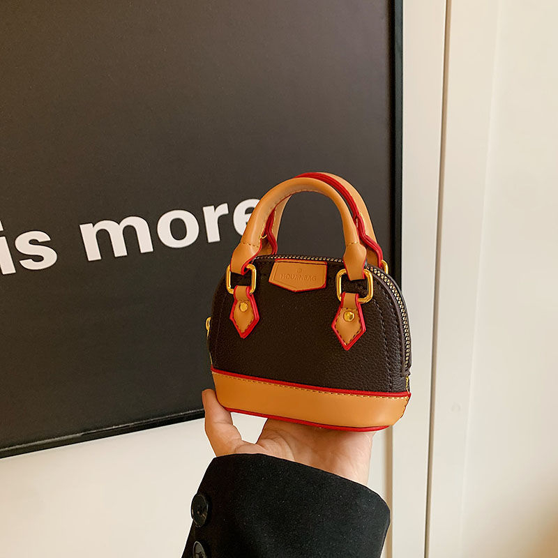 Mini torba s dizajnom školjke, moderna i visoke kvalitete, PU koža, s remenom za rameno ili crossbody, za svakodnevnu upotrebu