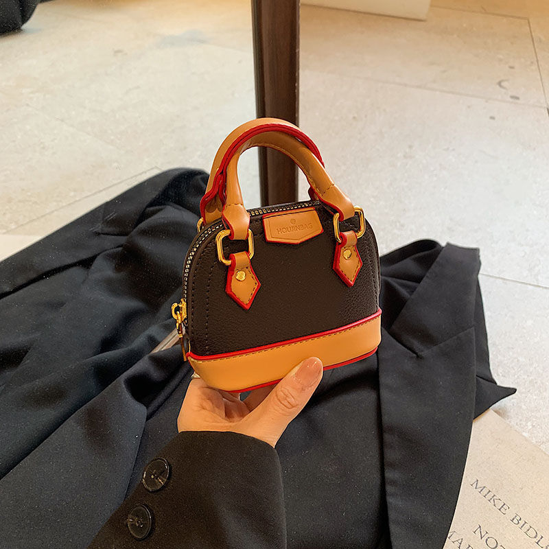 Mini torba s dizajnom školjke, moderna i visoke kvalitete, PU koža, s remenom za rameno ili crossbody, za svakodnevnu upotrebu